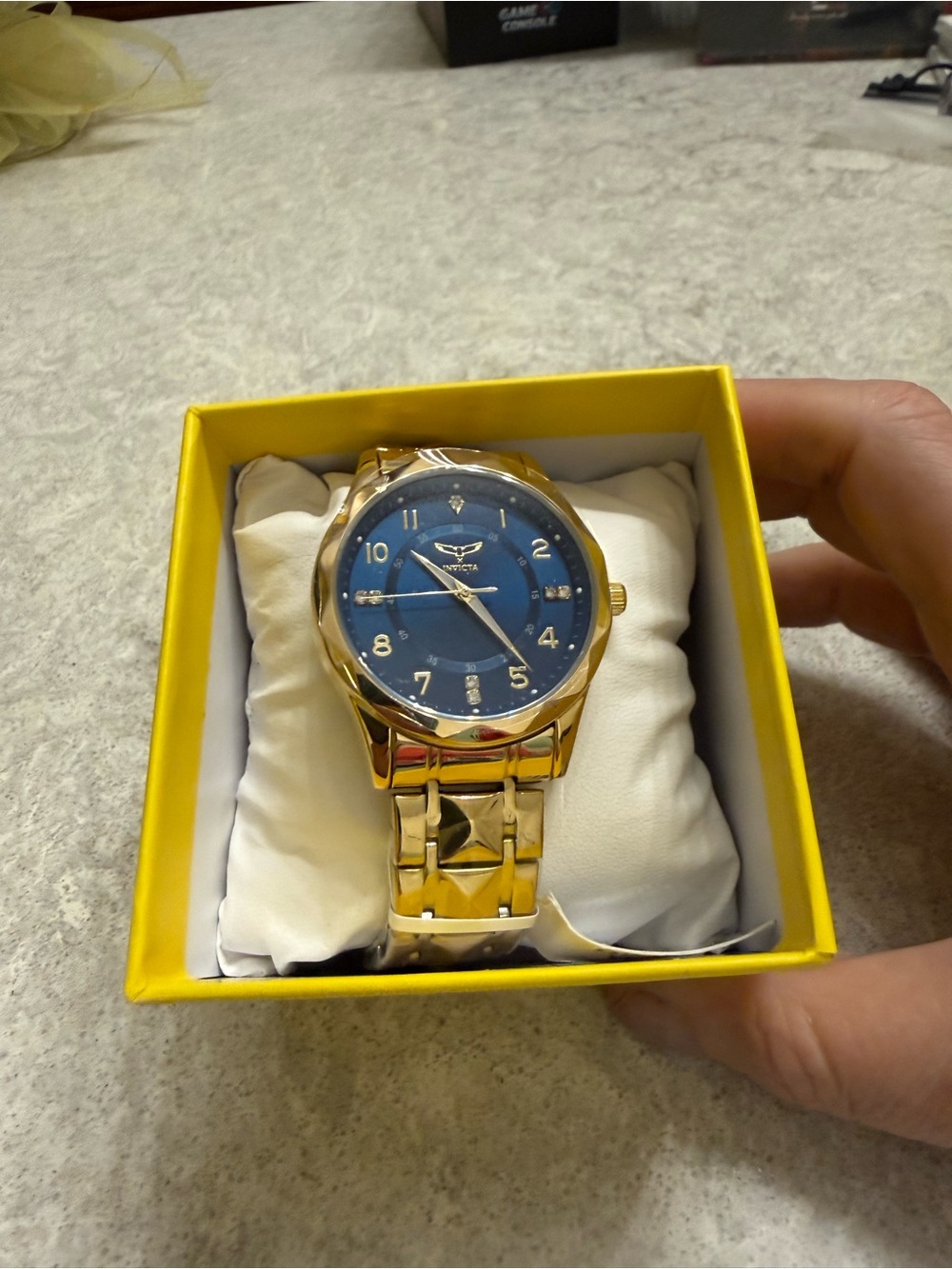 Invicta 69020 Men’s Gold Tone Blue Dial 41mm Watch N